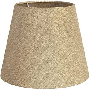 ledscom.de Lampenkap, linnen, jute, hennep, textiel, stof, natuurlijk-beige, 200mm Ø