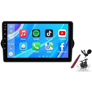 Android 14 Autoradio Sat Navi voor F-iat Egea (2015-2018) 9 Inch Touchscreen Multimedia Speler met Draadloze Carplay GPS Navigatie FM RDS Bluetooth 5G-WiFi SWC DSP,M100s