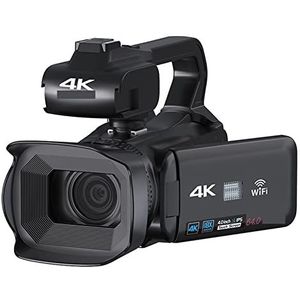 4K Professionele Video Camera 18X Digitale Vlog Camcorder Streamen Webcam Autofocus 64MP Fotografie Recorder Time Lapse Multifunctionele Camcorder(Size:NO SD Card,Color:Standard)