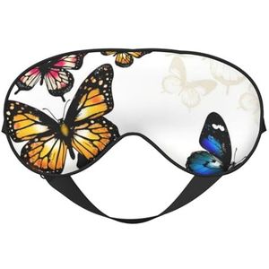 CRJSYCBYB Mooie Vlinder Gedrukt Zacht Oogmasker Slapen Oogmasker Reizend Oogmasker