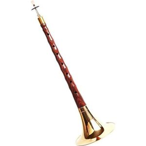 Suona voor Beginners Rode Sandelhout Suona Muziekinstrumentenset Voor Beginners Om Traditionele Chinese Suona Te Spelen Suona Muziekinstrument (Color : Gold, Size : B flat)
