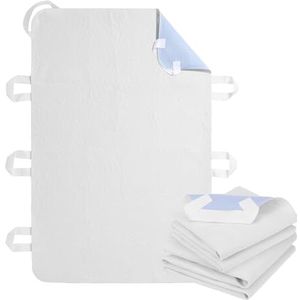 OUTCREATOR® Positionering bedkussens met handgrepen, 86 x 132 cm, 2 stuks, incontinentie, wasbare matrasbeschermer, waterdichte en absorberende onderkussens met antislipbodem, voor volwassenen