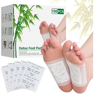 Detox Voetpleisters voor ontgifting, ontgiftingspleisters voor de voeten ter vermindering van stress en verbetering van de slaap, diepreinigende en ontgiftende voetpads voor het verwijderen van