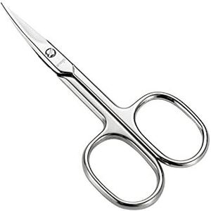 LIVINGO Premium Manicure Schaar Multifunctionele RVS Cuticula Pedicure Beauty Grooming Kit voor Nagel, Teennagel, Wenkbrauw, Wimper, Droge Huid Gebogen Blade 9 cm (10282)