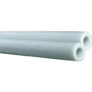 Glasvezelbuis, 2 stuks glasvezelbuis 1,64 ft, buitendiameter 3 mm-25 mm, buis van hard plastic, witte en zwarte holle staaf(White,10x4x500mm)
