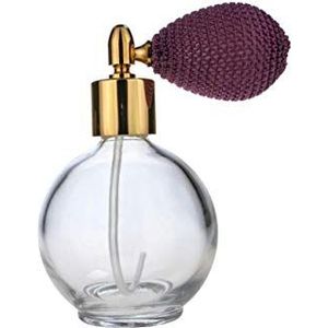 Paarse lamp 78ml klassieke ronde parfum fles verstuiver, vultrechter & geschenkdoos (GF)