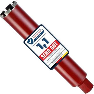 Melko Diamantboorkroon, kernboorkroon, kernboor, Ø 132 mm, boorkroon, nuttige lengte 400 mm, gatboor voor metselwerk, graniet, gewapend beton, natuursteen, beton, gipsplaten
