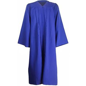 GraduationMall Matte Graduation Toga voor Middelbare School & Bachelor,Koor Gewaden voor Kerk,Rechter Robe Kostuums L(5'9""-5'11"") Koningsblauw