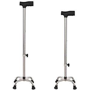 Rvs Vier-Hoek Cane Vier-Foot Cane Elleboog Krukken Ouderen Walker Ouderen Krukken, Geassisteerde Walker Made in China