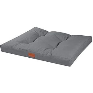 BedDog® BENNY hondenbed - comfortabel dik kussen voor honden en katten Oxford-stof, hondensofa, hondenmat hondenmatras pillow, grijs XL 91x68x10cm