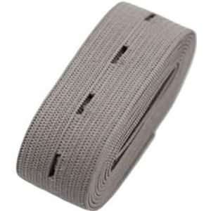 MZPOZB Elastische band 15/20/25/30 mm doe-het-zelf naai-accessoires knoopsgat gebreide elastische banden lint tape kleurrijk wit zwart singelband elastiek voor naaien (kleur: grijs, maat: 3 meter)