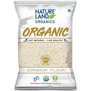 Natureland Organics Sorghum/Jowar Meel 500 Gm - Biologische Meel