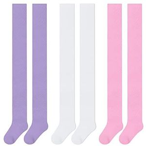 L&K-II Pack van 3 Kinderen meisjes jongens panty gebreide panty multicolored2710, Pack van 3-2710e, 134-140