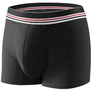 Incontinentie boxershort voor heren, wasbare incontinentiebroek, lekvrij ondergoed, katoenen urineslip met absorberende pads, herbruikbare slips