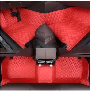 Auto Vloermatten Custom Auto Vloermat Voor Fiat Voor Grande Voor Punto Alle Model Auto Tapijt Tapijten Voetgangersbrug Tapijt Accessoires Styling Interieur Onderdelen Vloermat (Kleur : Rood, Size :