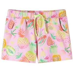 vidaXL Kindershorts met trekkoord, zachtroze, maat 128