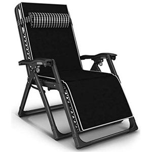 Outdoor Dekstoelen Ligstoel Opvouwbare Zero Gravity, Recliner Ligstoelen Ondoordringbare Chaise Lounge Deckchairs Metaal