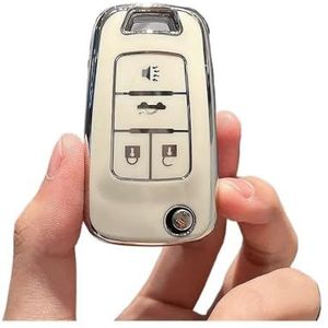 Sleutelbehuizing houder TPU Auto Opvouwbare Sleutel Case Cover Shell Fob Voor Opel Voor Vauxhall Voor Astra Voor Corsa Voor Meriva Voor Insignia Sleutelbehuizing(4 Button purple)