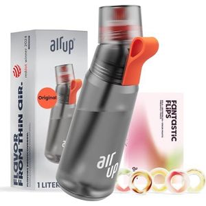 air up AMZN - Airiginal Flair 600ml Houtskool Grey + Fantastic Flips