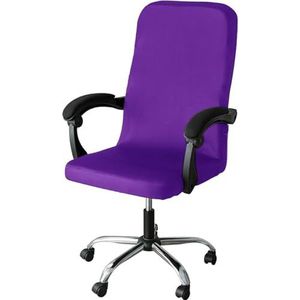 Stretch Stoelhoezen, Extra Grote Kantoor Stoelhoezen Hoezen Stretch Bureau Stoelhoezen Hoezen, Kantoor Computer Stoelhoes Verwijderbaar, For Armleuning Stoel(Dark Purple,40~48cm)