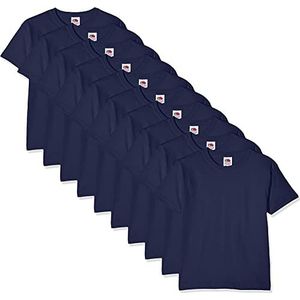 Fruit of the Loom Jongens T-shirt (10 stuks), blauw (Navy 32), 7-8 Jaar