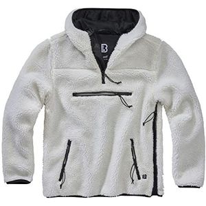 Brandit teddy fleece worker trui, wit, 4XL