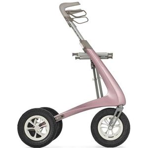 byACRE - Carbon Overland - Rollator - Rose Gold - Lichtgewicht - Opvouwbaar met Zitting