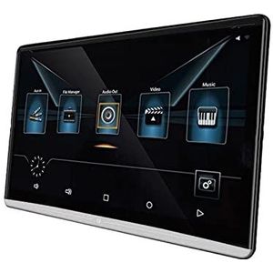 Draagbare dvd-speler voor videospelers op hoofdsteunen in auto's 13.3 Inch Auto Hoofdsteun Monitor Video APP Downloaden 4K 1080P HD WIFI/HDMI/USB/TF/BT RAM 2GB+16GB Mirroring/Miracast met HD-roterend