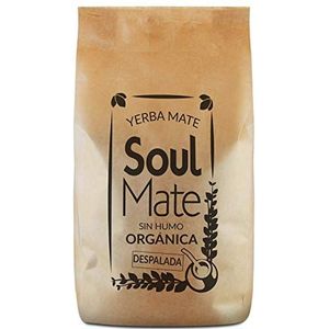 Soul Mate Orgánica Despalada 0,5 kg | Biologische Yerba Mate uit Brazilië 500 g | Subtiele plantaardige smaak | Hoog cafeïnegehalte | Speciaal geselecteerd | Zonder stokjes | Aan de lucht gedroogd