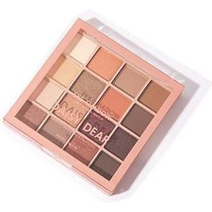 CO Orangext Oogschaduw-palet, 16 kleuren, oogschaduw, geperste pigmenten, glinsterende afwerking, metallic mat