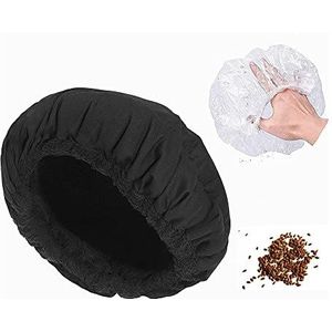 Locisne DIY doe-het-zelf thermische diepe conditioning lijnzaad haar warmtekap. Magnetron micro haar conditioning kap. Warmtetherapie voor het stomen van haar, hoed, spa kap, styling gereedschap