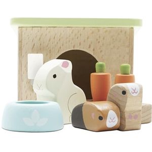 Le Toy Van - Wooden Daisylane Bunny & Guinea Accessories Play Set For Dolls Houses, Dolls House Furniture Sets - Suitable For Ages 3+