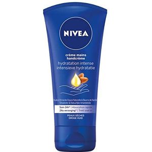 NIVEA Verzorgende handcrème voor zeer droge huid (1 x 75 ml), hydraterende handverzorging met zoete amandelolie, effectieve hydraterende handcrème 24 uur