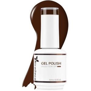 Nicedeco Hema Free Gellak Semi-Permanent Nagellak - Cruelty-Free Kleur UV/LED Glossy Polish 15ML-348