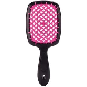 Luchtkussenkam Verwarde haarkam Haarborstel Massage Antistatisch Uithollen Nat Krullend haar Borstels Kapper Styling Tool(Pink)