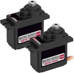 SAEVVCJWW B11DLS 9g Upgrade Metalen Gear 2.8KG 0.1s Hoge Koppel Mini Digitale Afstandsbediening Servo Motor (B11DLS JR x2 stuks)