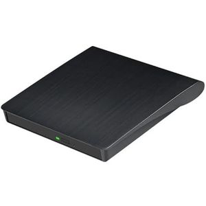 Externe Dvd-speler USB 3.0 Draagbaar Dvd-rw-station Cd-brander Compatibel Laptop Desktop Zwart Heldere Beeldkwaliteit Stabiele Audio(Black)