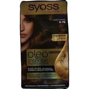 Syoss Oleo Intense Haarverf, 6-76 warm koper, 3 stuks (3 x 115 ml)