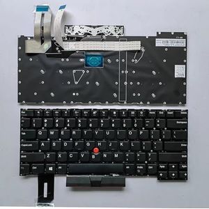 US/RU Laptoptoetsenbord voor Lenovo voor Thinkpad P1 X1 voor Extreme Gen1 Gen2 T490S (20NX 20NY) T495S (20MD 20QT 20QU) TP00099A TP00105A(With point US)