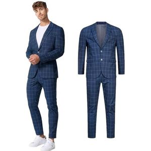 JEFF Heren JFTate SET 2-piece Suit Jacket Pants | Pak van 2 kostuums: colbert en broek Check 54