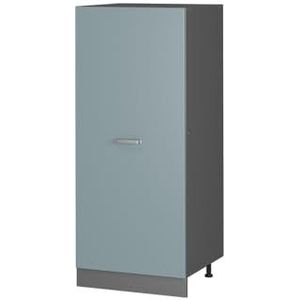 Vicco Voorraadkast Keukenkast R-Line Solid antraciet blauw grijs 60 cm modern grote deur