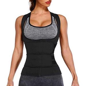 Tailletrainer For Dames Met Afslankend Korset En Body Sculpting, Platte Buik En Tailletrainer Riem Sauna Pak Zweet(Noir,3XL)
