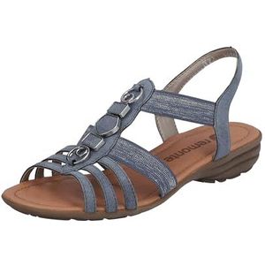Remonte Dames R3654 platte sandalen, Adria/Adriazilver / 14, 39 EU, Adria Adria zilver 14, 39 EU