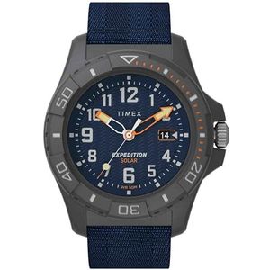 Timex Heren expeditie North Freedive Ocean 46mm horloge, Blauw/Blauw, Modern