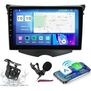 Android 14 Autoradio Navi voor H-yundai Veloster FS (2011-2017) 9 ""Schermradio met draadloze carplay Android Auto GPS Navigatieondersteuning Bluetooth 5.0 HIFI FM 5G-WiFi SWC MIC,M300s