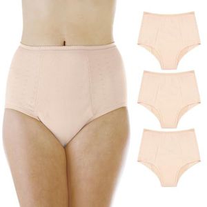 3-pack dames super absorberend incontinentie slipje beige groot (past op heup 41-42"")
