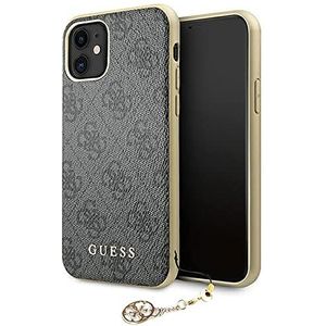 Guess GUHCN61GF4GGR hoes voor iPhone 11 grijs 4G Charms Collection