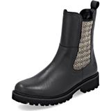 Remonte - D8694 - Chelsea Boot - Zwart - Enkellaarzen - Blokhak - 3,9 cm