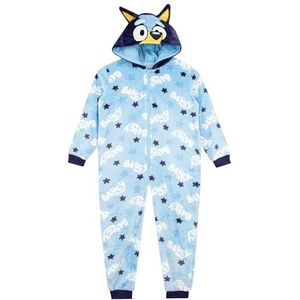 Bluey Onesie | Jungen Onesie Met 3D Oren | Onesies Voor Jongens | Jungen Fleece Onesie | Blau 98