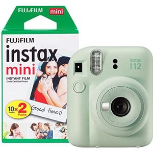 Fujifilm Instax Mini 12 Instant Camera met 20 Shot Film Pack - Mintgroen